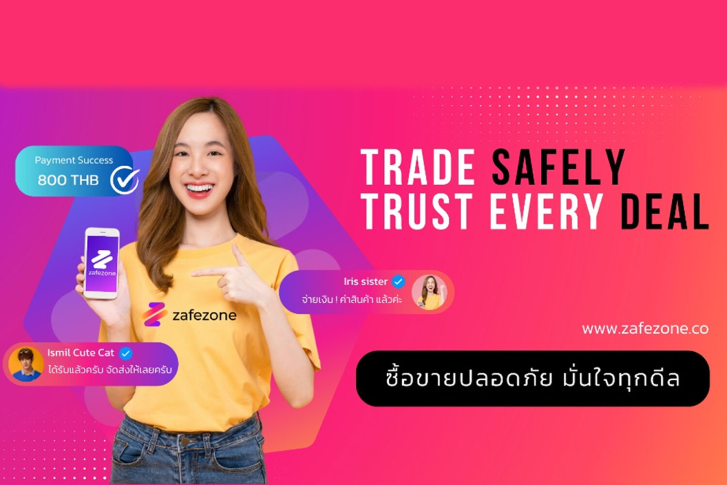 zafezone.co แพลตฟอร์มตัวกลางซื้อขายออนไลน์ ยกระดับความปลอดภัยโซเชียลคอมเมิร์ซไทย — ปิดช่องโกง เปิดรายได้ใหม่ให้พาร์ตเนอร์